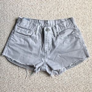 Levi’s 514 gray jean shorts